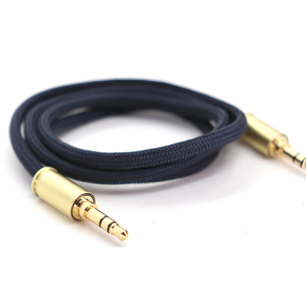 Double Tap Auxiliary Cable - Midnight Blue