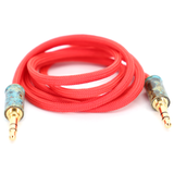 Double Tap Auxiliary Cable - Blood Red