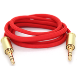 Double Tap Auxiliary Cable - Blood Red