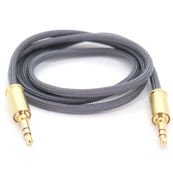 Double Tap Auxiliary Cable - Gun Metal Gray