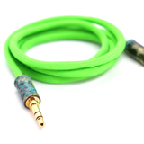 Double Tap Auxiliary Cable - Neon Green
