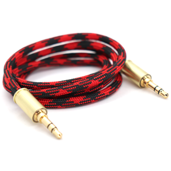 Double Tap Auxiliary Cable - Black Widow