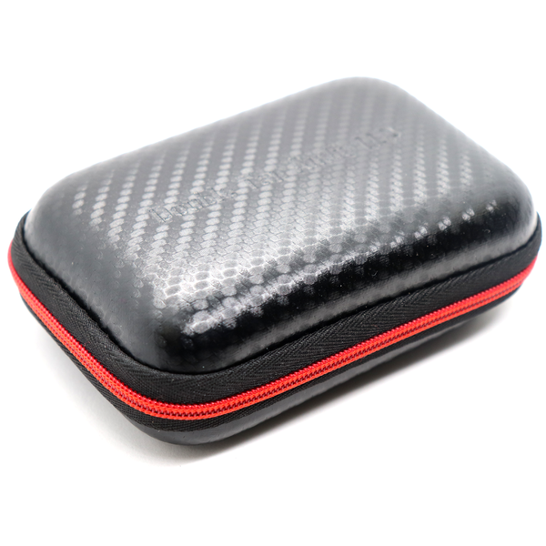 Replacement Double Tap Audio Hard Case - Carbon Fiber and Red